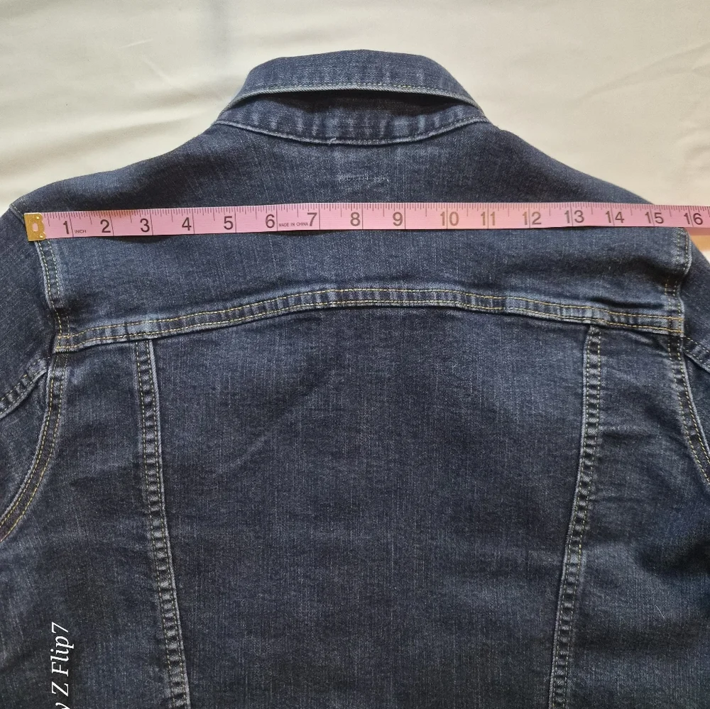 ​Gap 1969 Premium Denim Trucker Jacket - Dark Wash - XL - Picture 6 of 8